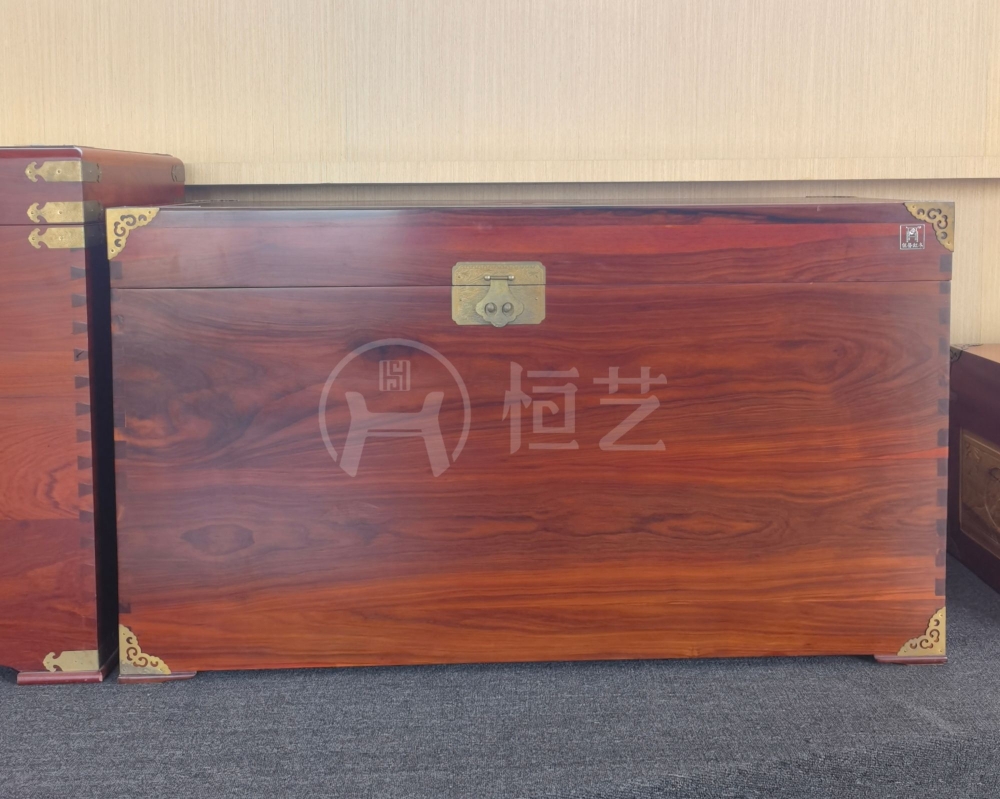 藏书箱 高棉花梨