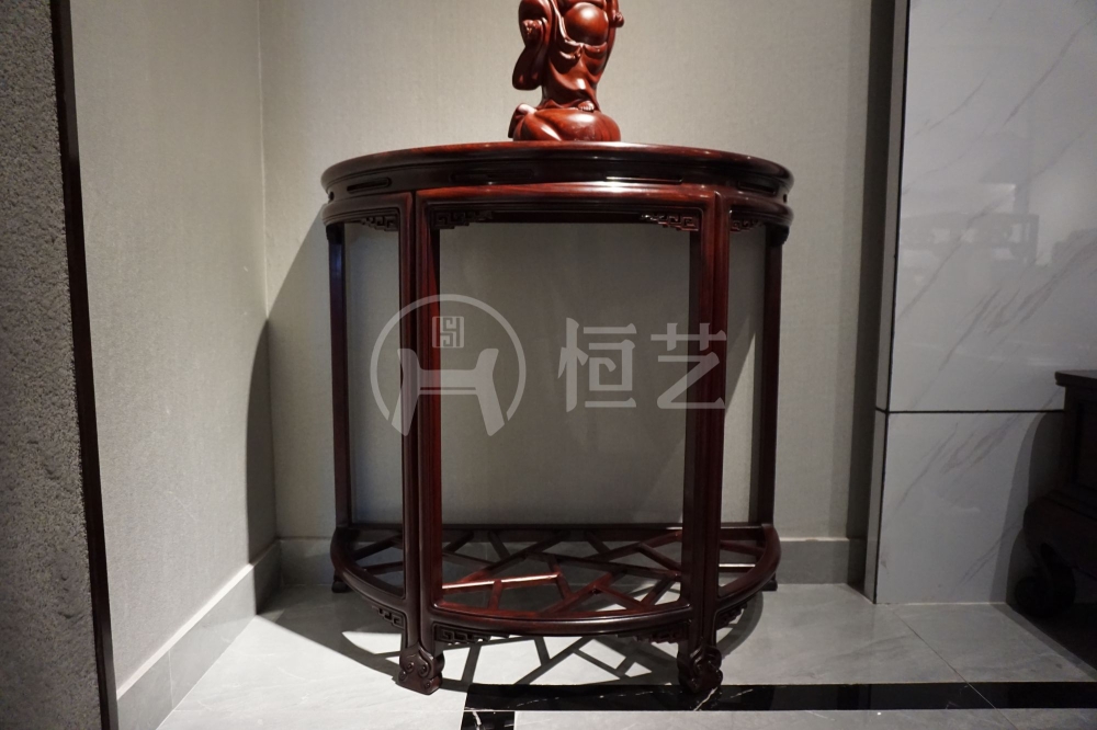 半圆玄关台  巴里黄檀