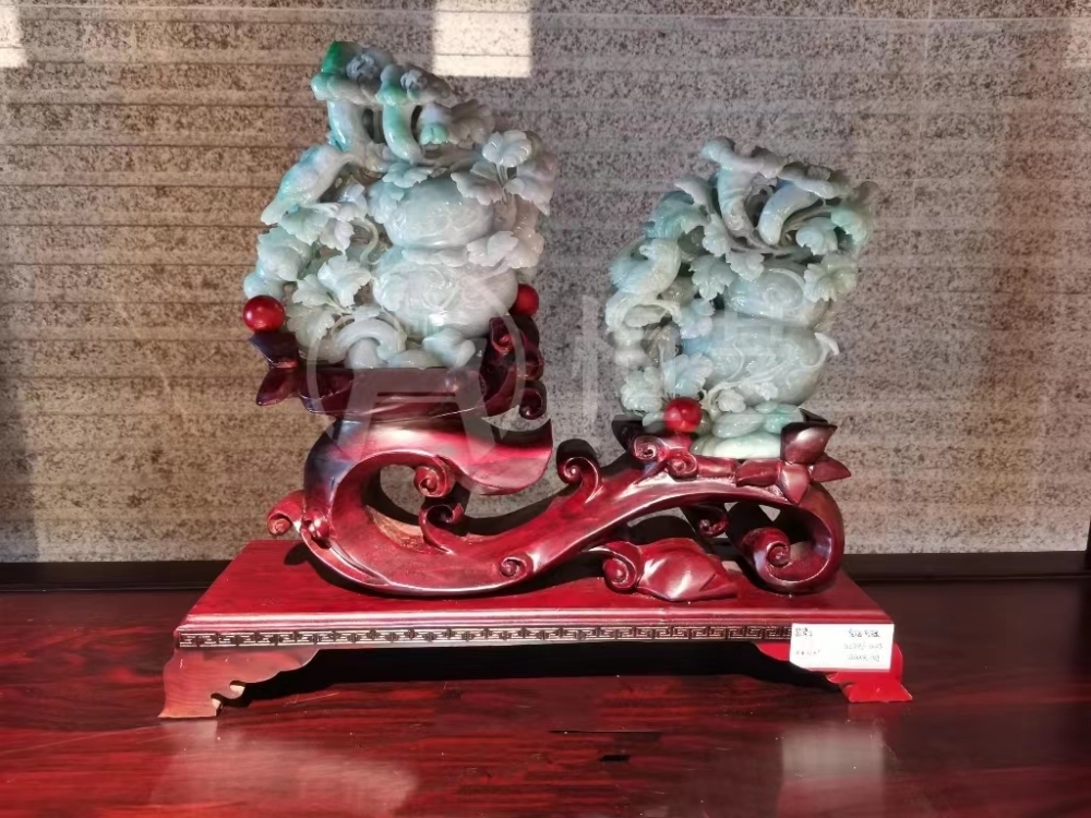 有福有禄 翡翠玉 